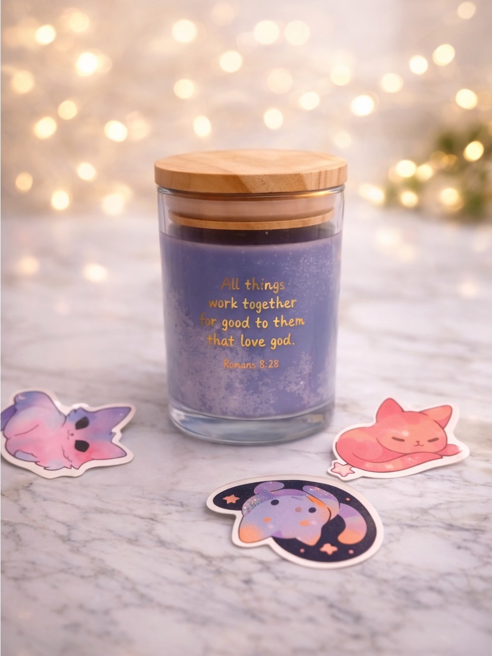 Faith-Inspired Scented Candle Set (4 Pack)